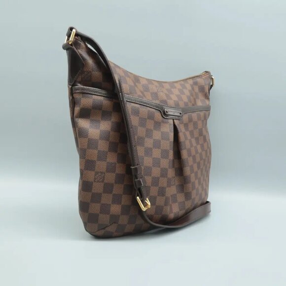100% Authentic Louis Vuitton Bloomsbury Brown Damier Ebene Canvas Shoulder Bag - Picture 3 of 12